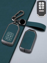 Honda Key Genuine Leather & Metal Frame