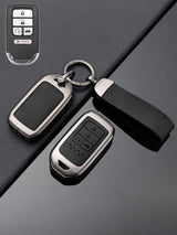 Honda Key Genuine Leather & Metal Frame