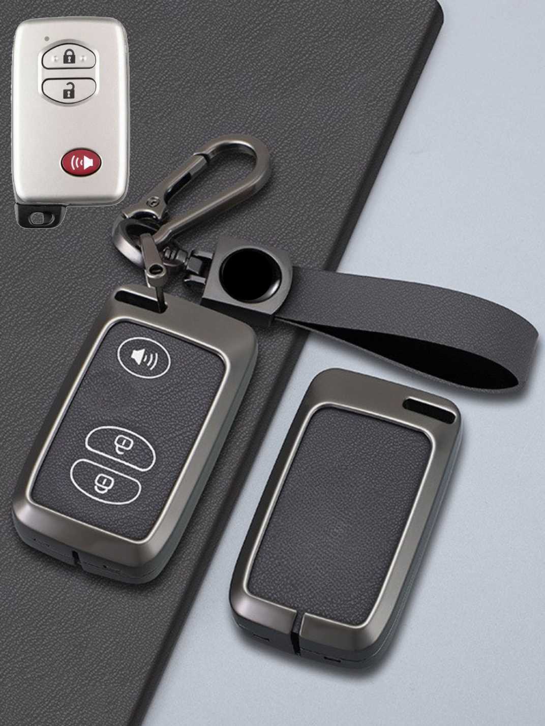 Toyota Key Genuine Leather & Metal Frame
