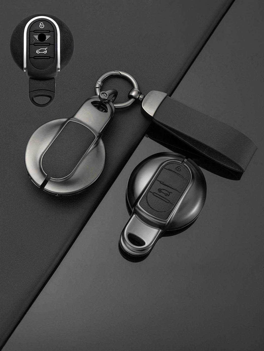 MINI Key Genuine Leather & Metal Frame