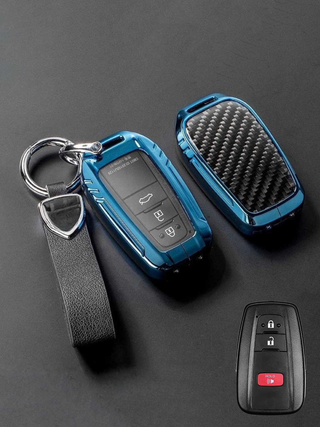 Visible Button Toyota Key Protector Shell
