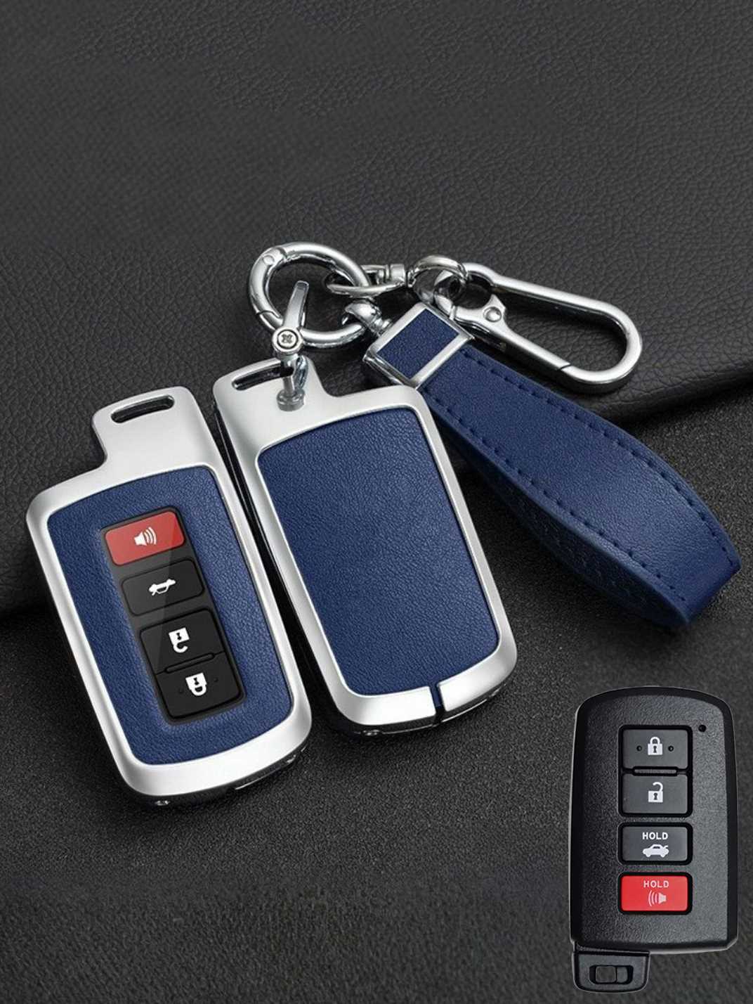 Premium Visible-Button Toyota Key Shell