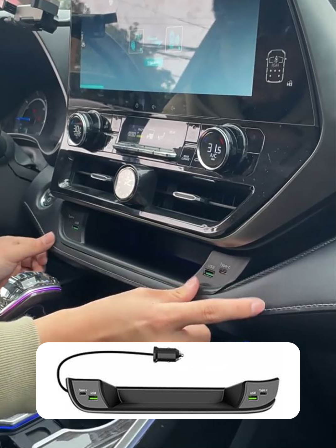 Martoffes™ Toyota Highlander Fast Charging Docking Station