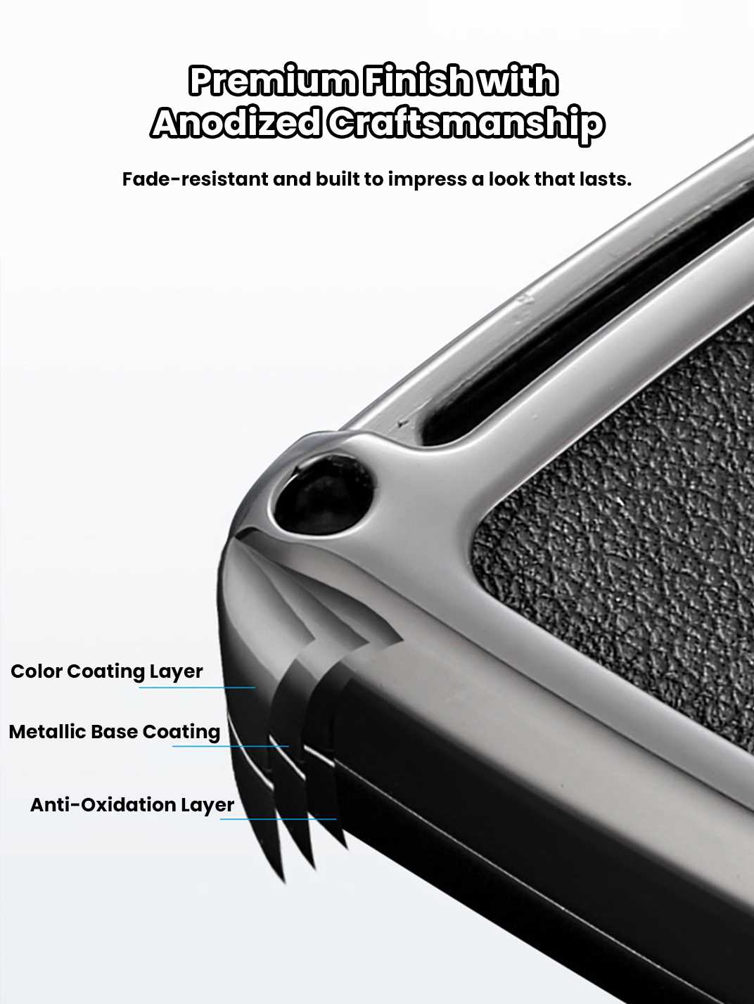 Heavy-Duty Zinc Alloy Audi Key Fob Cover