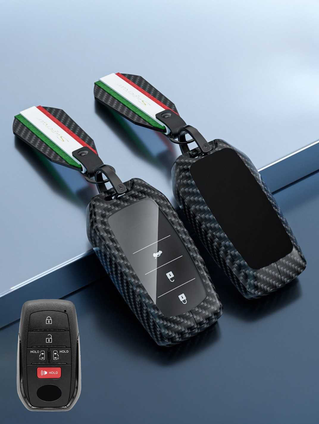 Visible Button Toyota Key Protector Shell