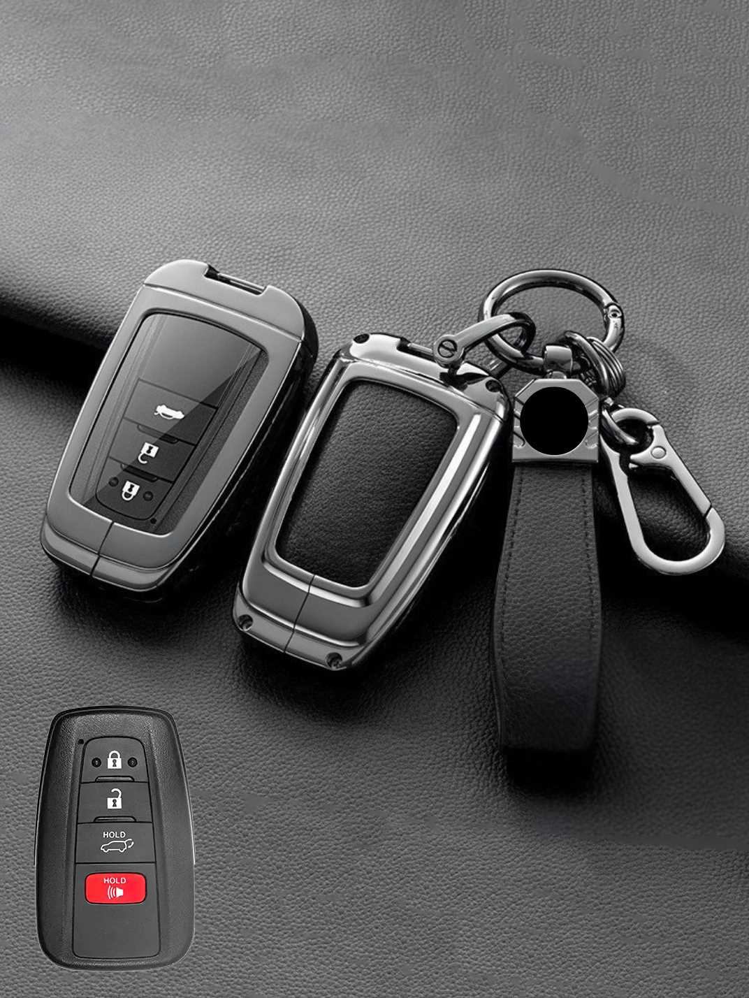 Premium Visible-Button Toyota Key Shell
