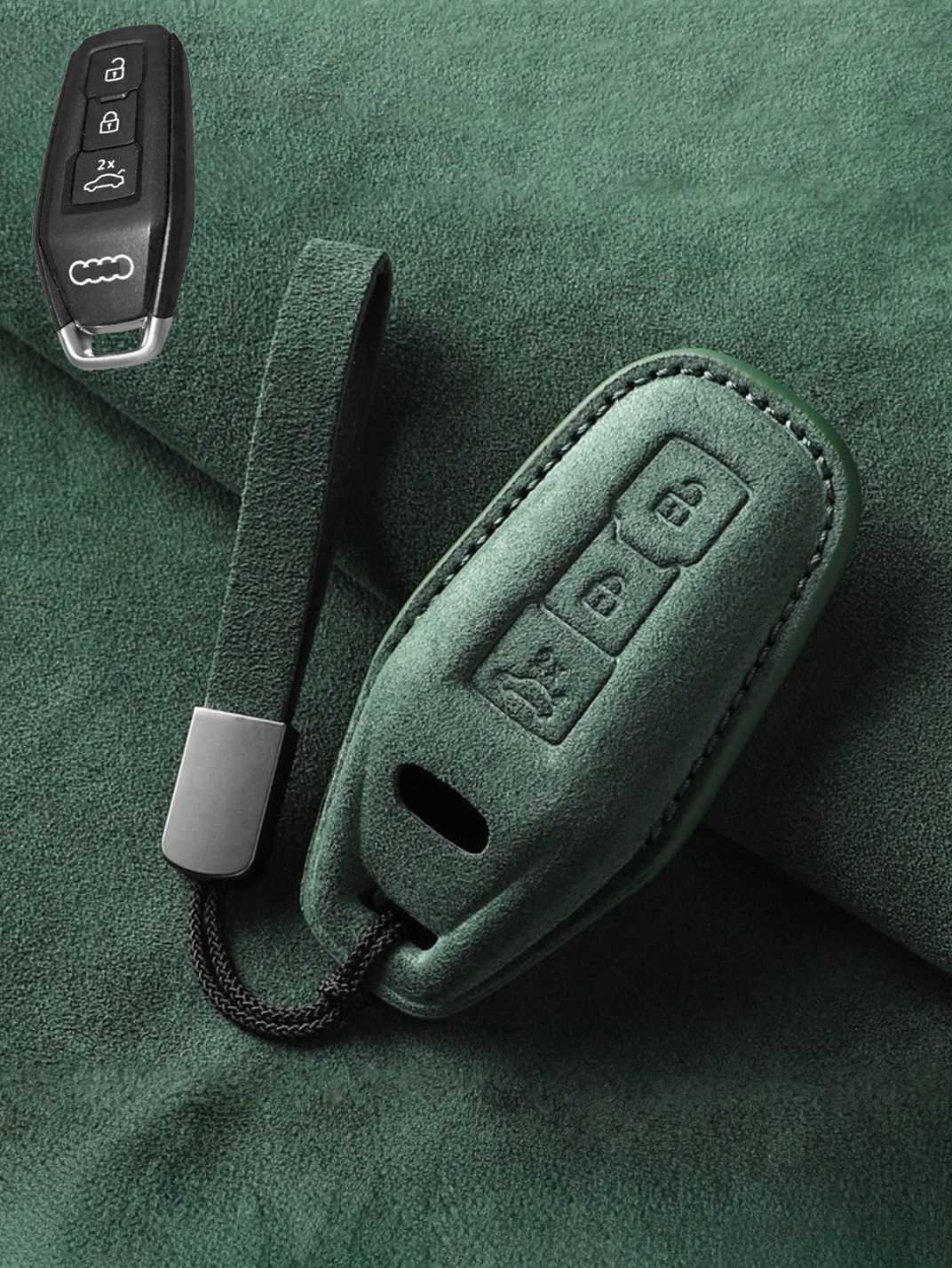 Genuine Alcantara Audi Key Fob Cover