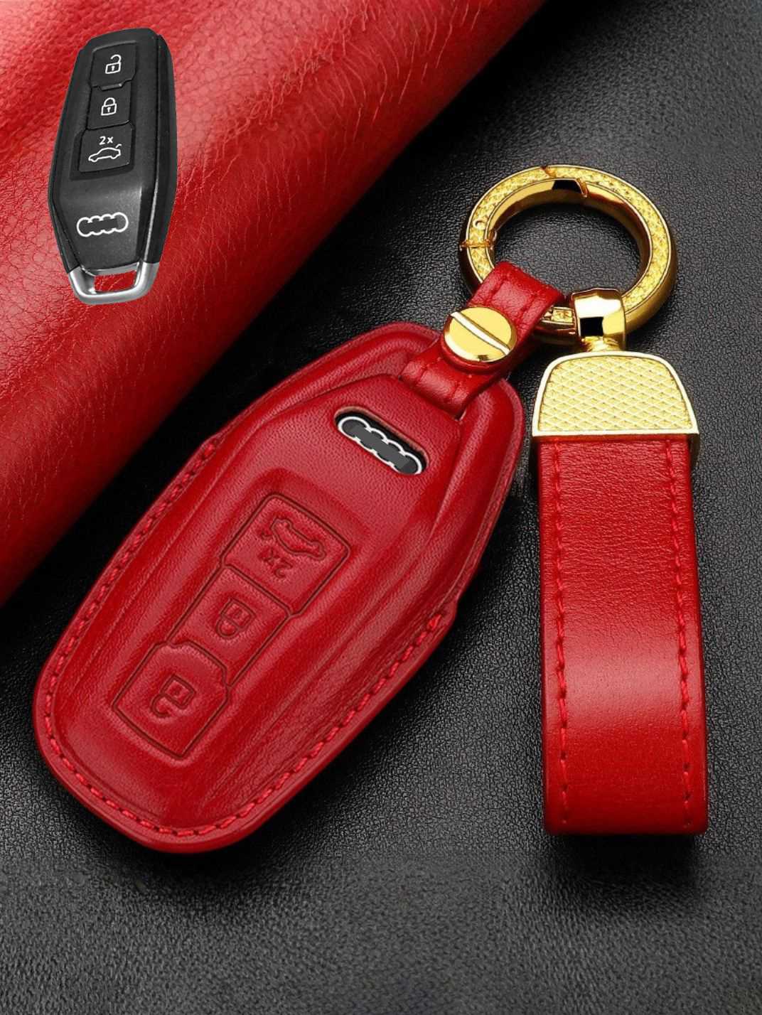 Premium Genuine Leather Audi Key Cover