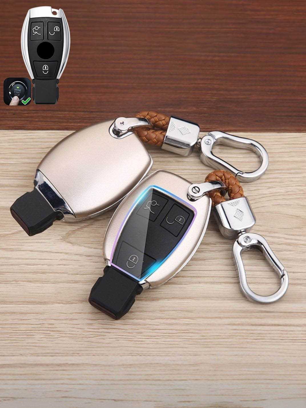 Premium Visible-Button Mercedes-Benz Key Shell