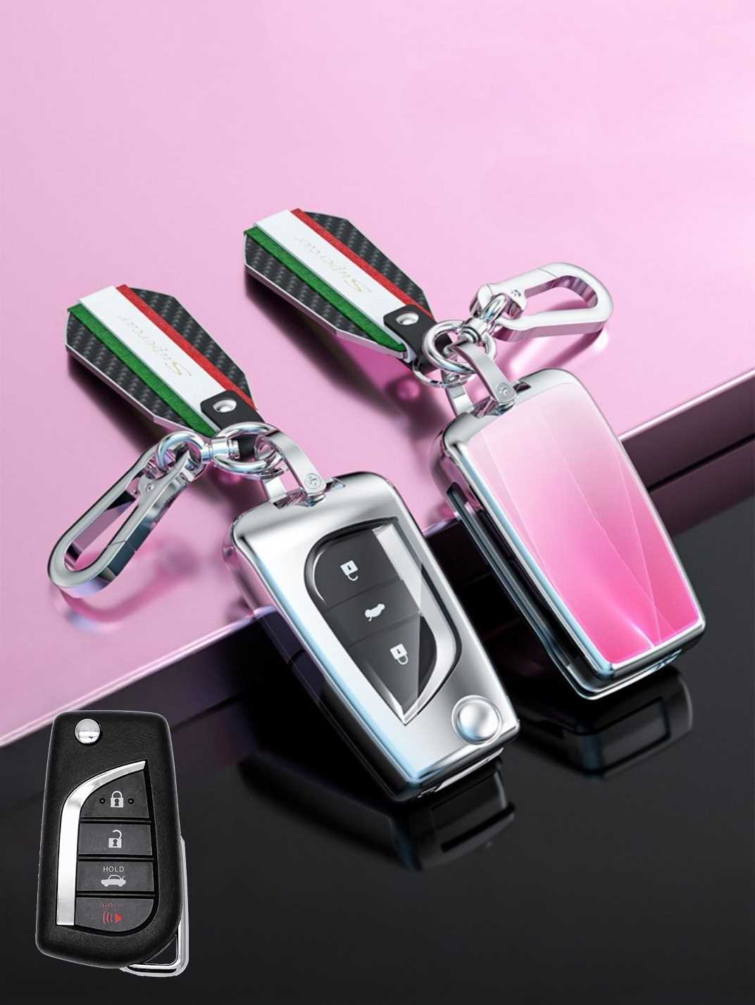 Visible Button Toyota Key Protector Shell