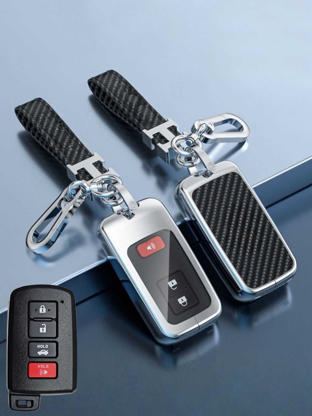 Visible Button Toyota Key Protector Shell