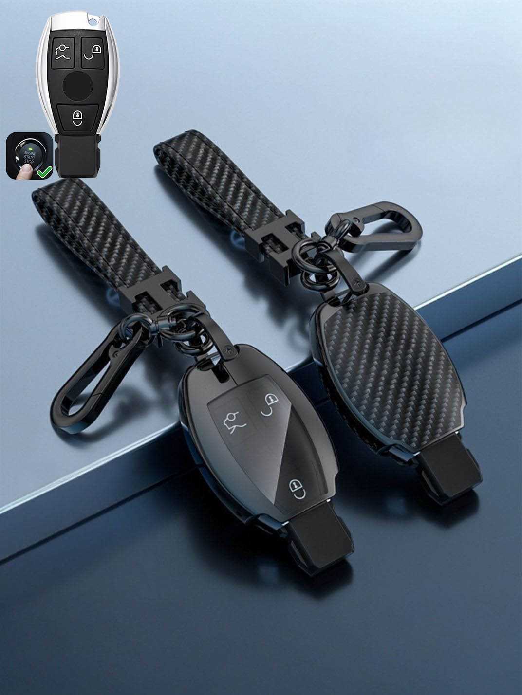 Visible Button Mercedes-Benz Key Protector Shell