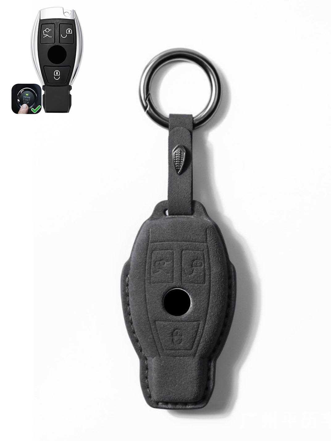 Genuine Alcantara Mercedes-Benz Key Fob