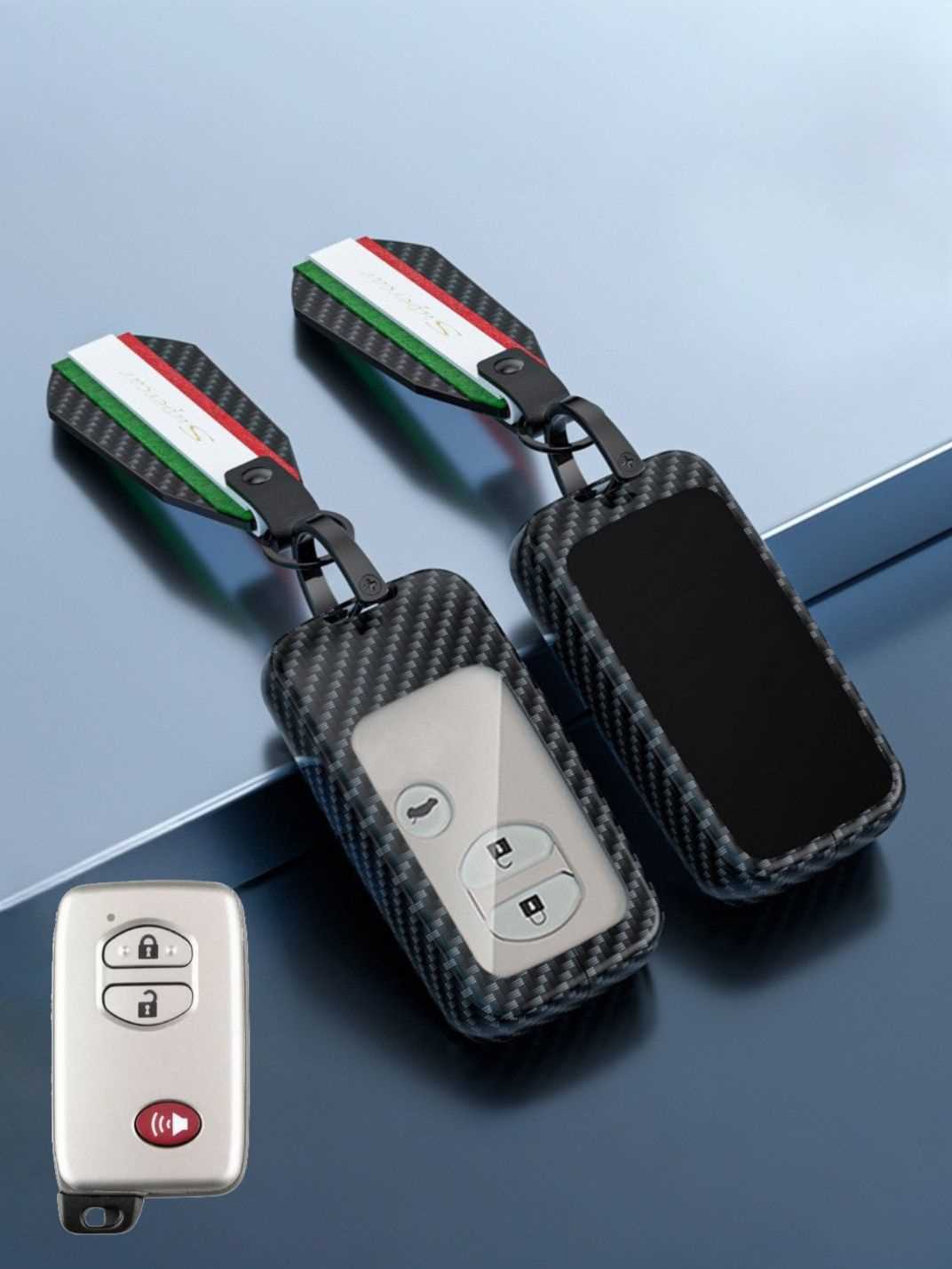Visible Button Toyota Key Protector Shell