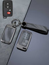 Toyota Key Fob Cover with Leather & Metal Frame