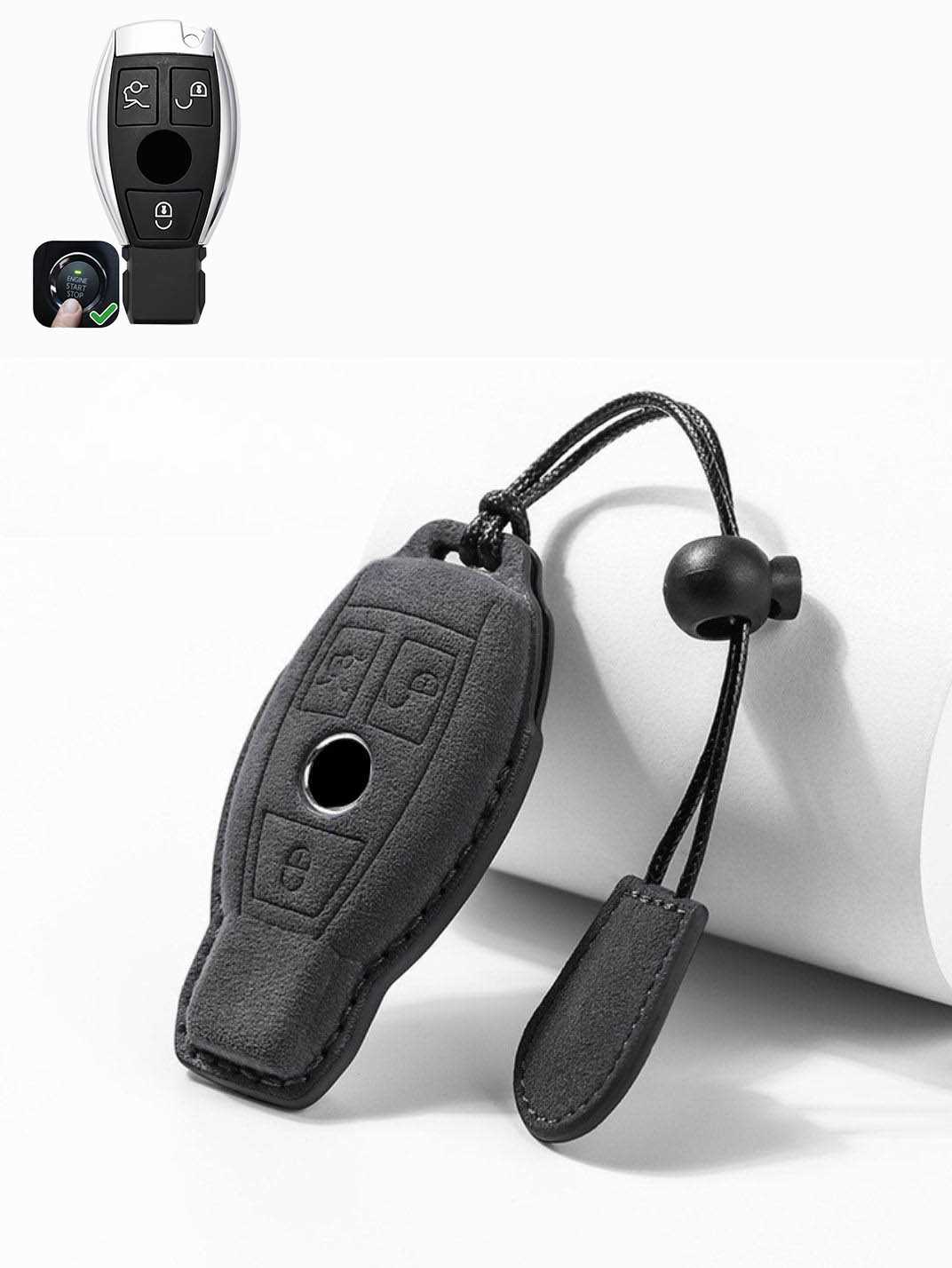 Genuine Alcantara Mercedes-Benz Key Fob
