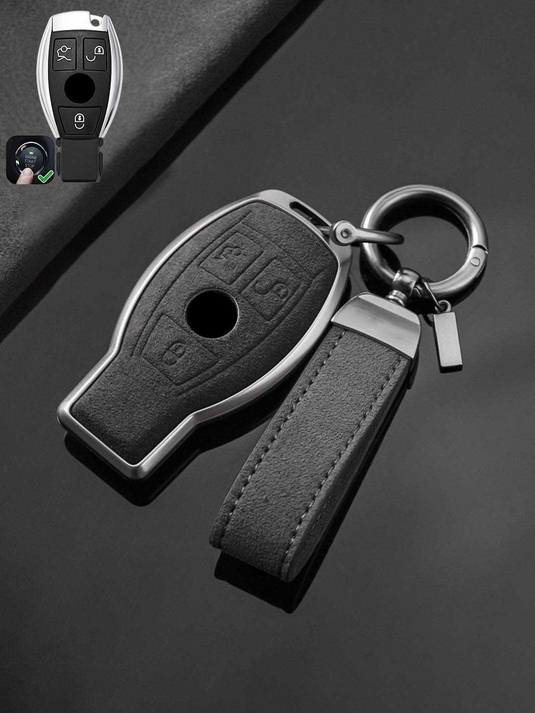 Genuine Alcantara Mercedes-Benz Key Fob