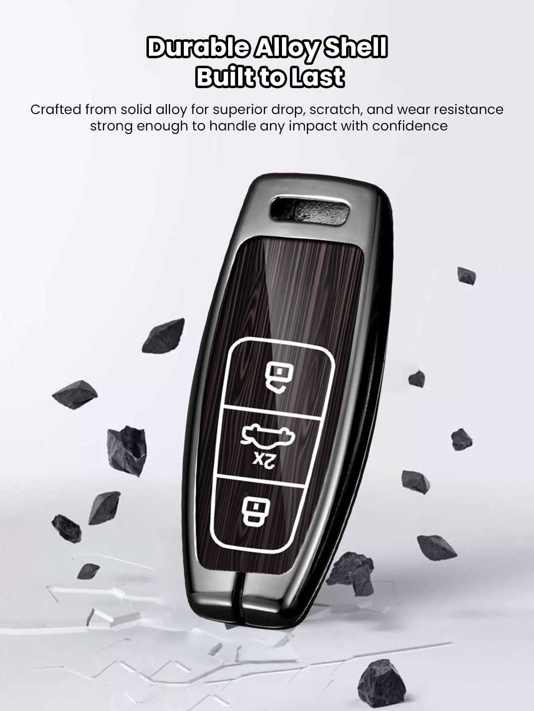 Heavy-Duty Zinc Alloy Audi Key Fob Cover