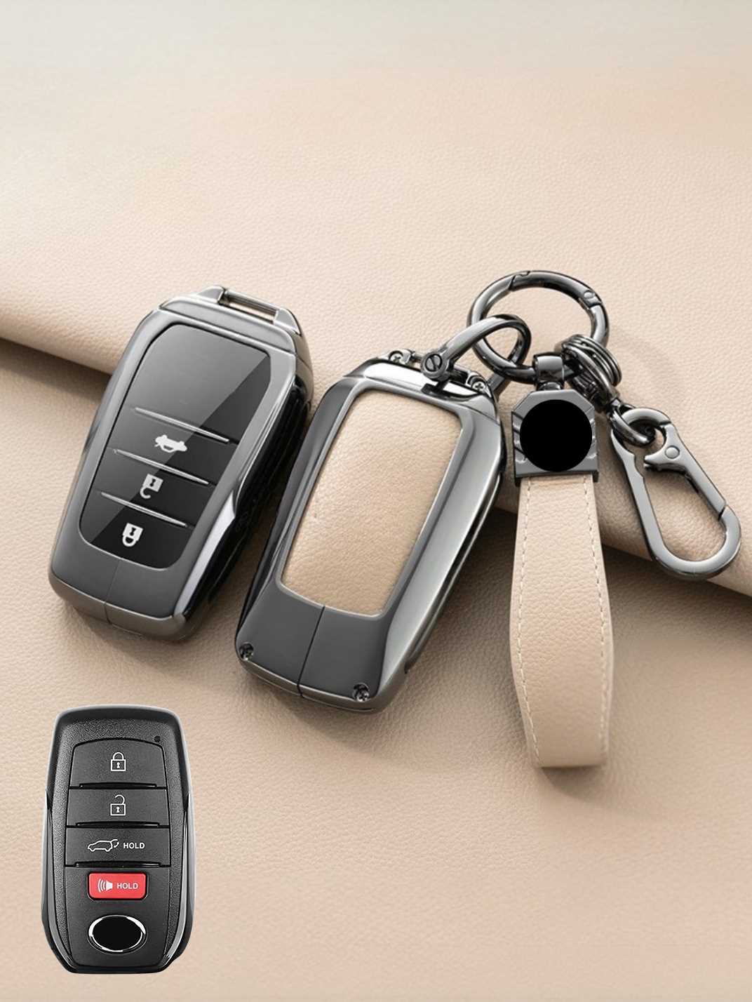 Premium Visible-Button Toyota Key Shell