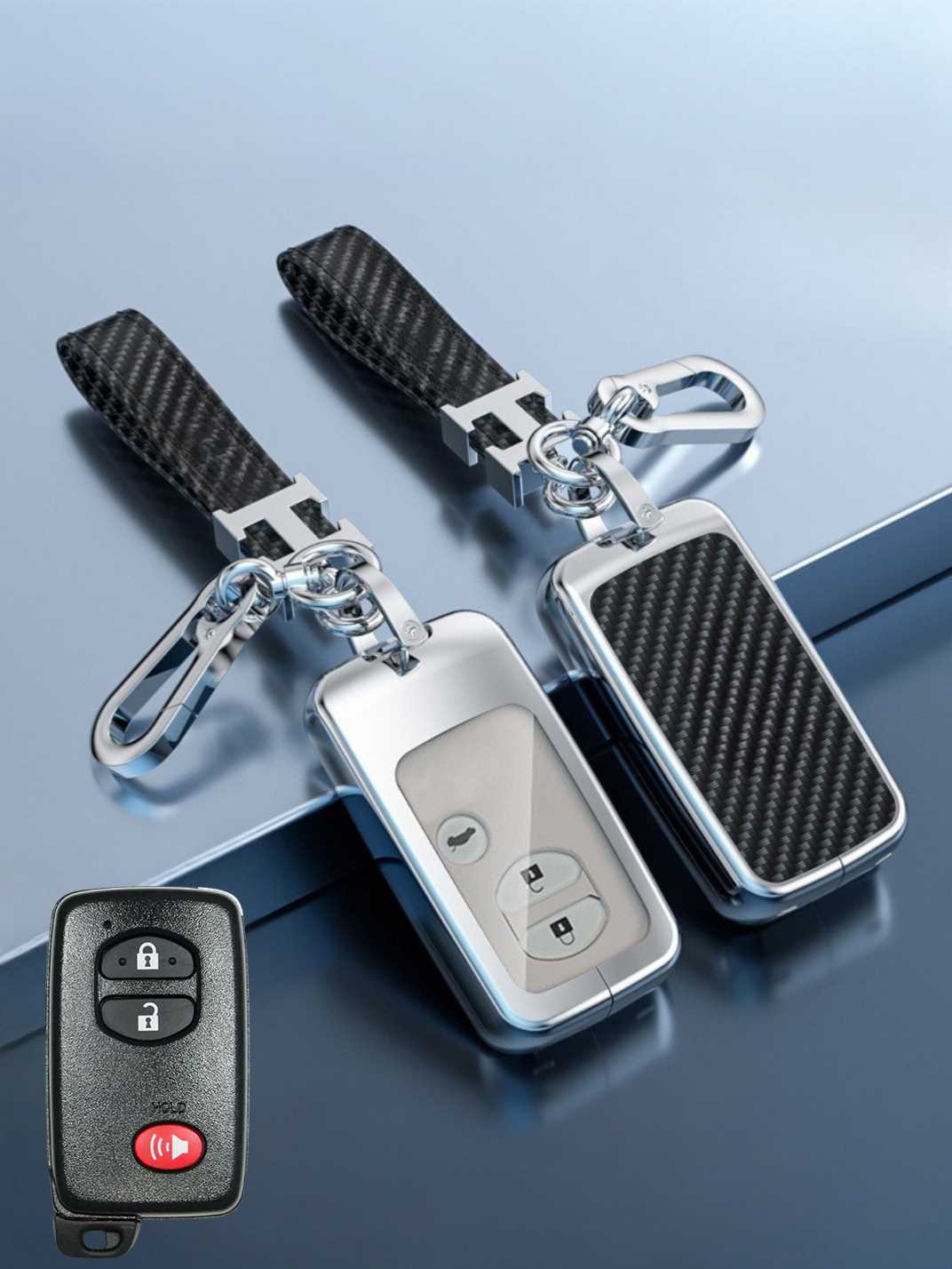 Visible Button Toyota Key Protector Shell