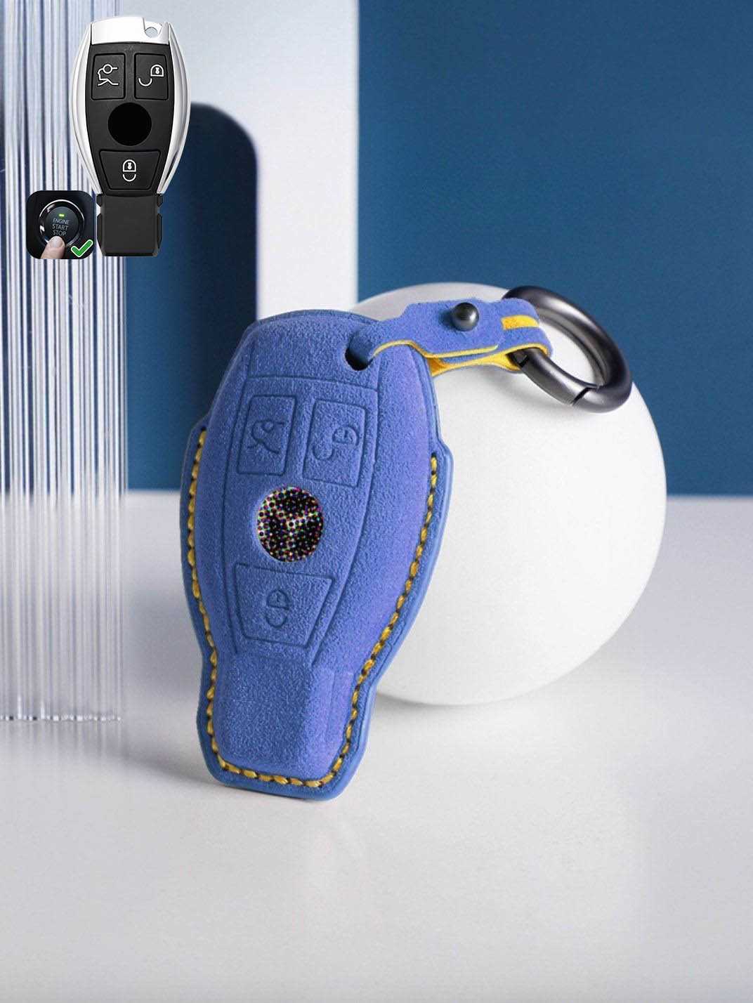 Genuine Alcantara Mercedes-Benz Key Fob