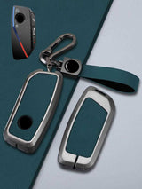 BMW Key Genuine Leather & Metal Frame
