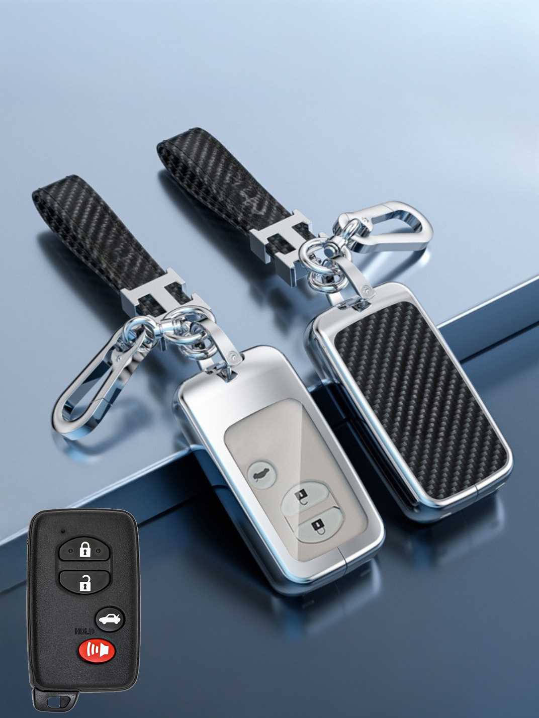 Visible Button Toyota Key Protector Shell