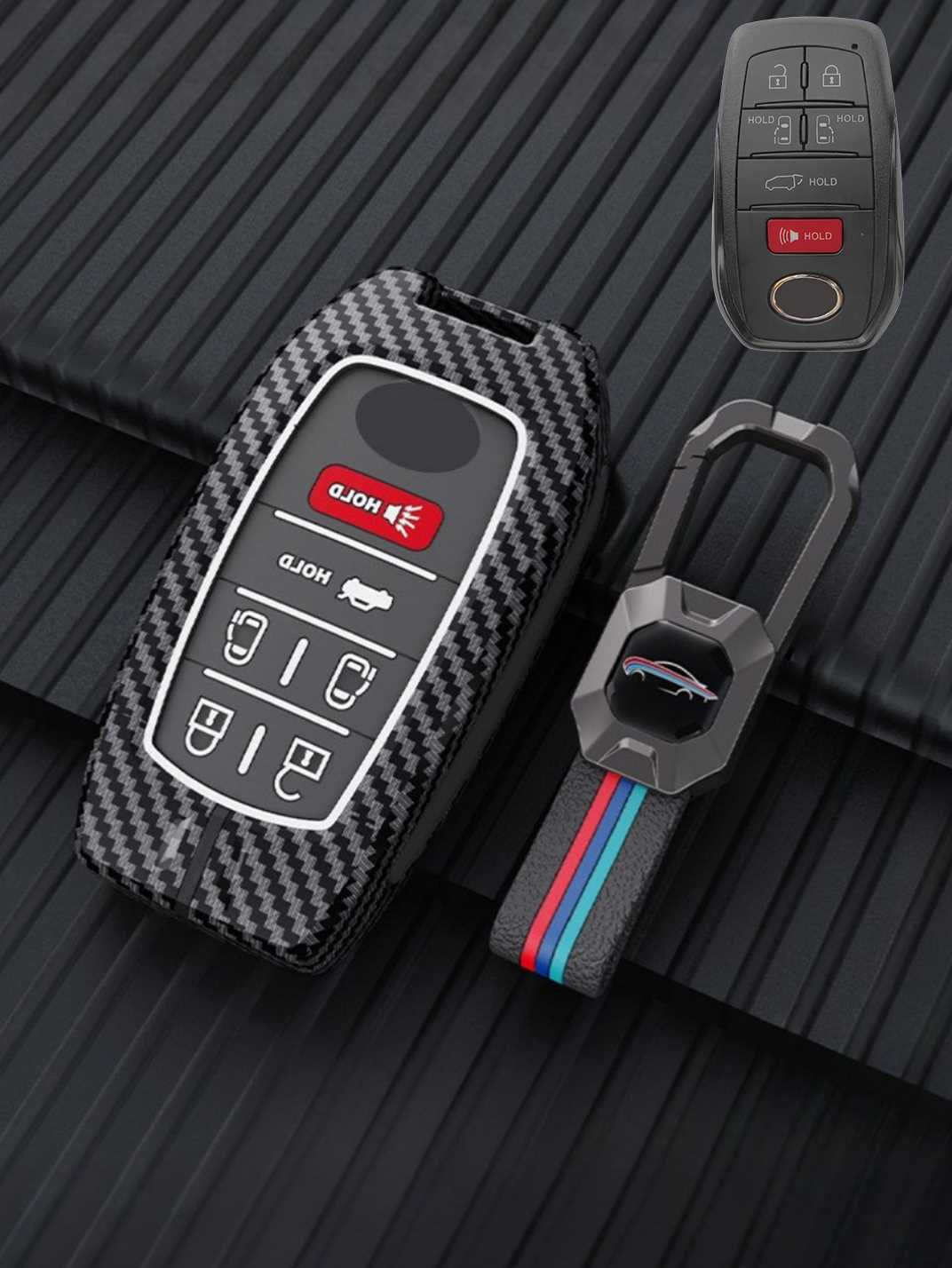 Luxury Colored Alloy Toyota Key Fob Case
