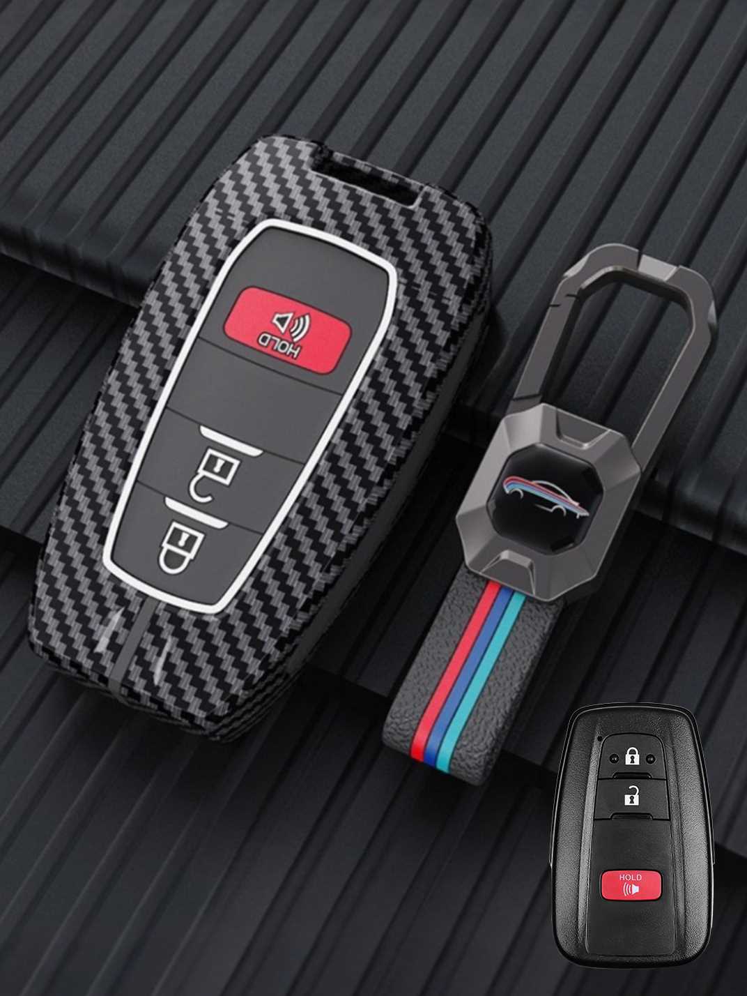 Luxury Colored Alloy Toyota Key Fob Case