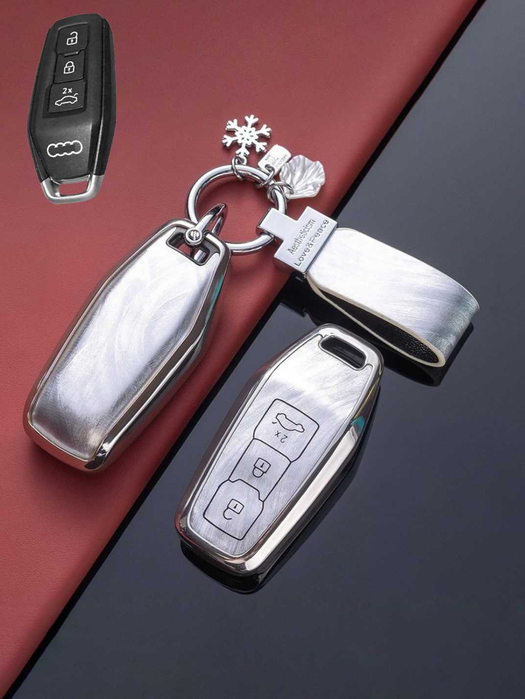 Premium TPU Key Cover for Audi Key Fob