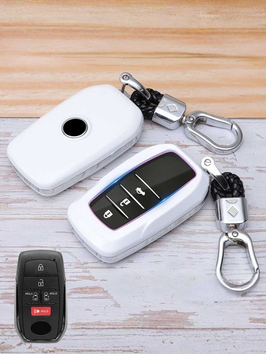Premium Visible-Button Toyota Key Shell