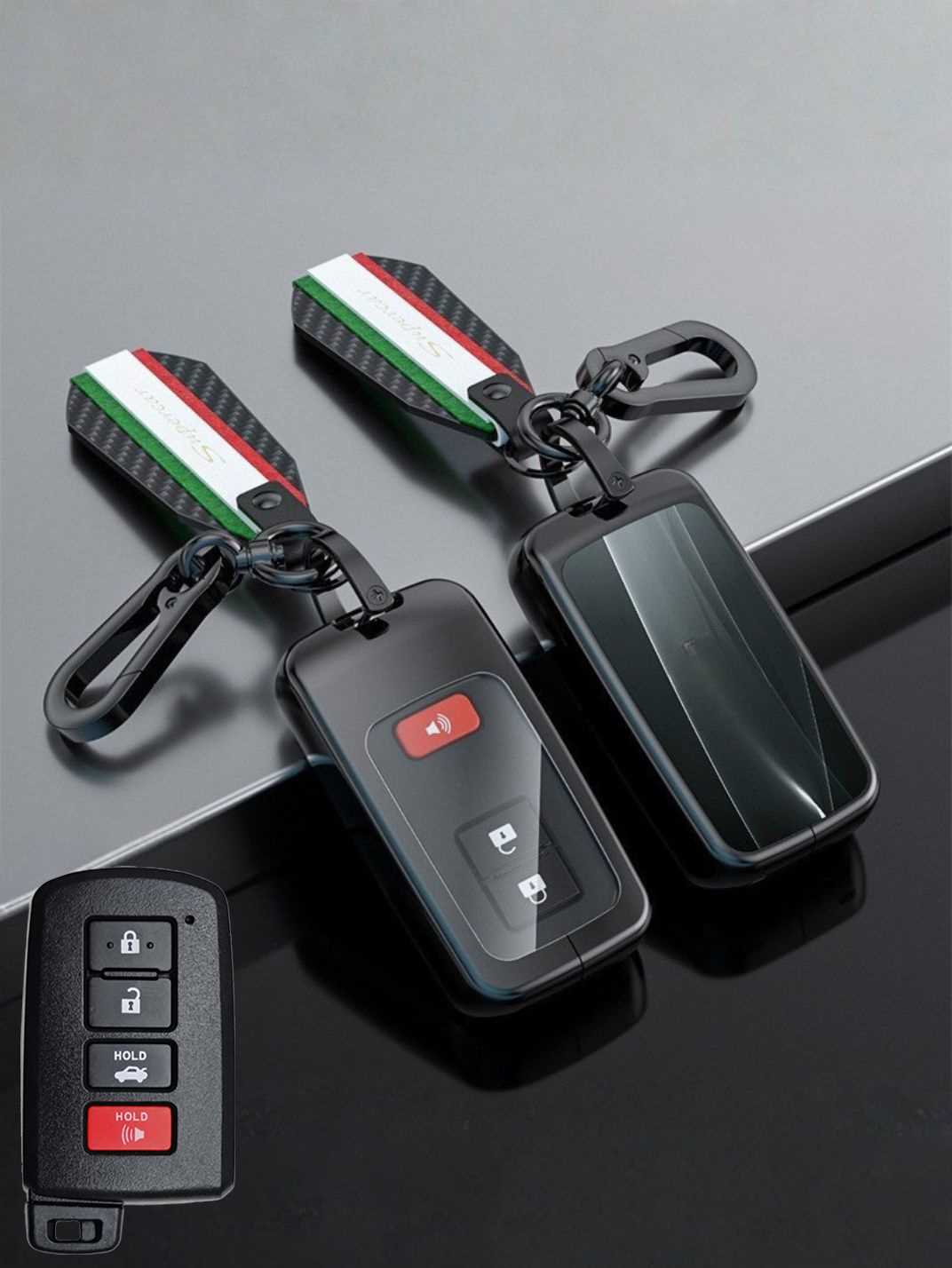 Visible Button Toyota Key Protector Shell