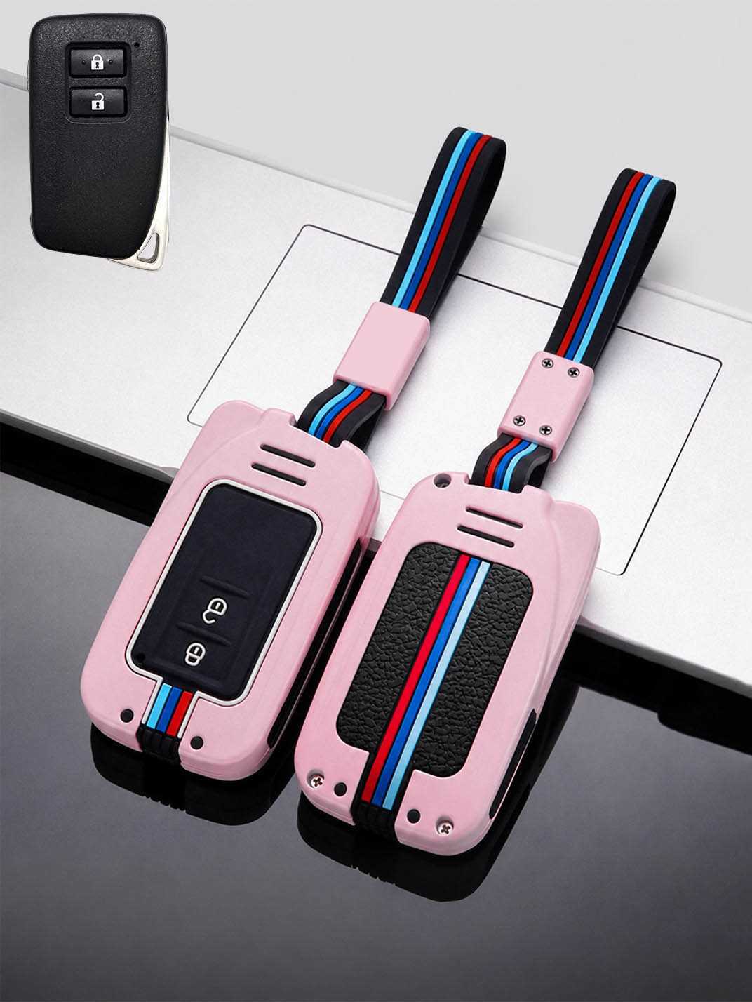 Luxury Colored Alloy Lexus Key Fob Case
