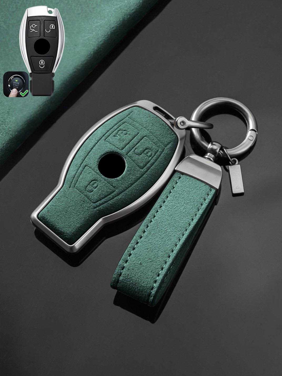 Genuine Alcantara Mercedes-Benz Key Fob