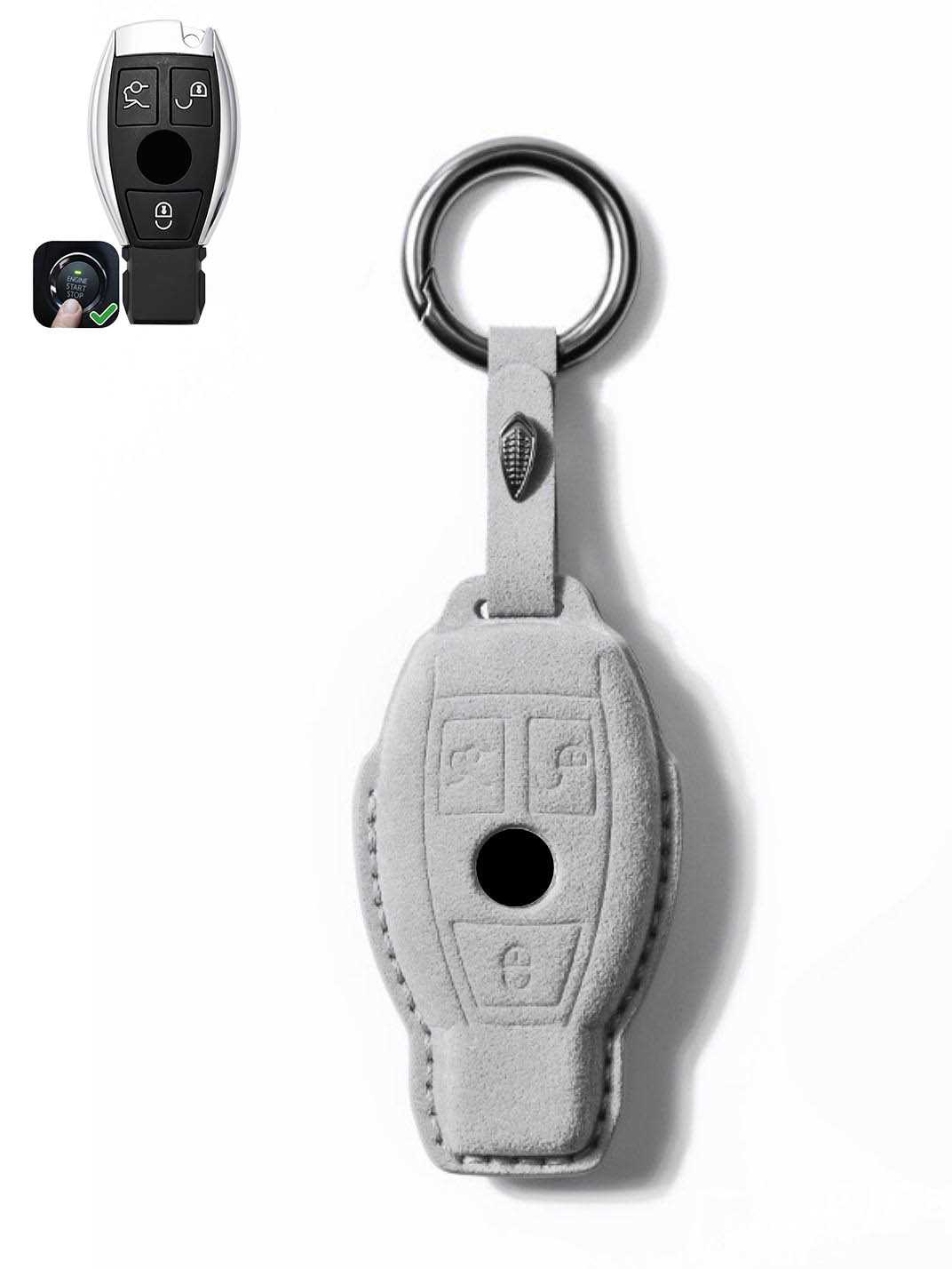 Genuine Alcantara Mercedes-Benz Key Fob