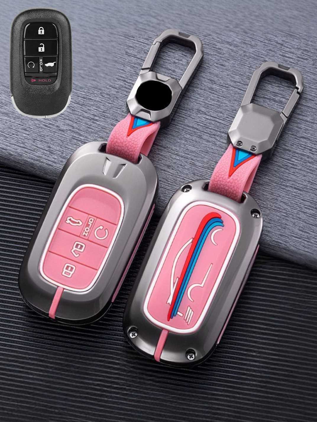 Luxury Colored Alloy Honda Key Fob Case