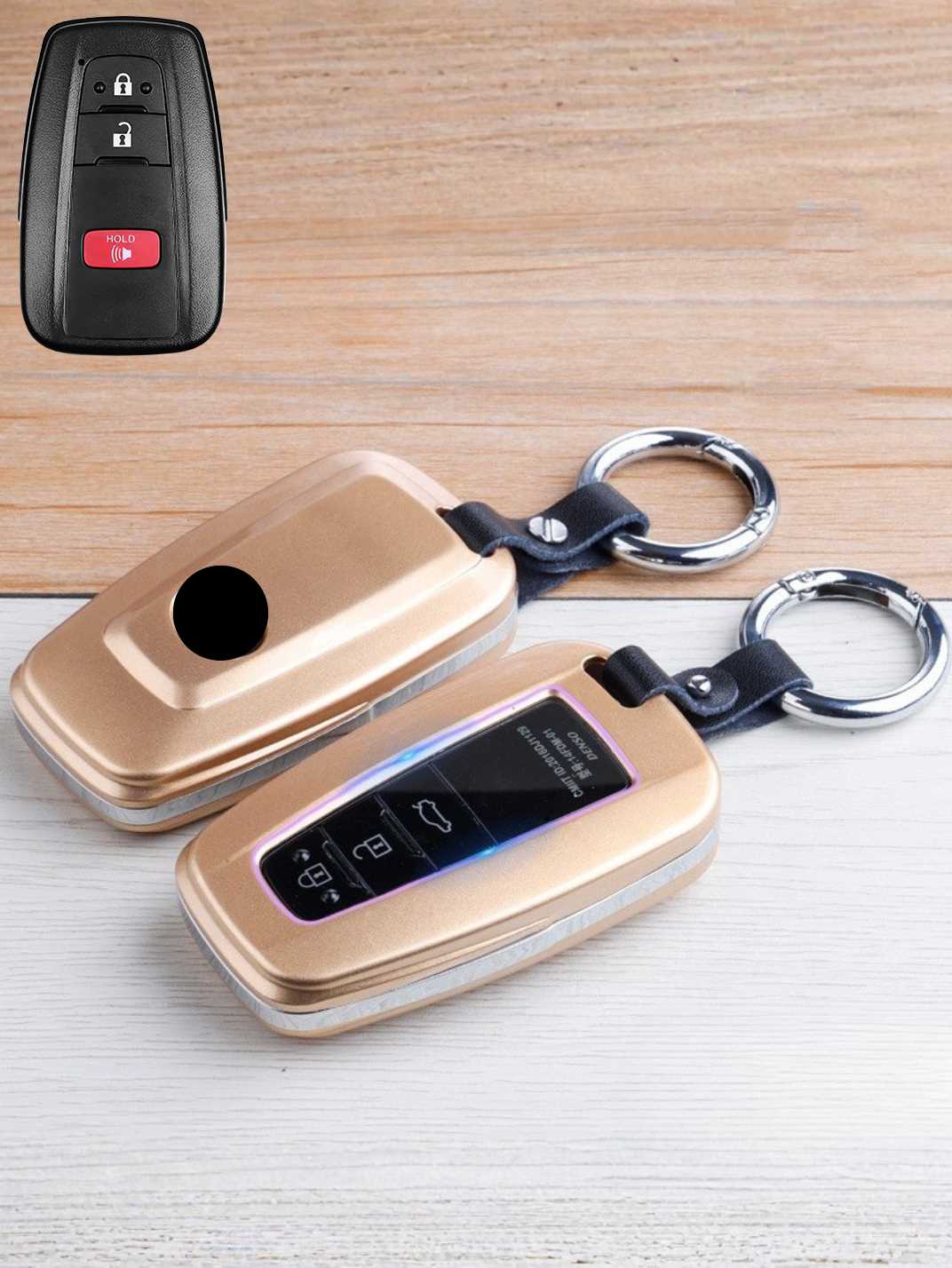 Premium Visible-Button Toyota Key Shell