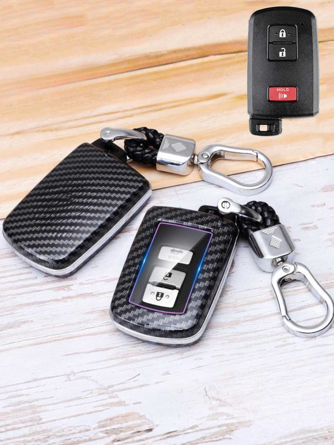 Premium Visible-Button Toyota Key Shell