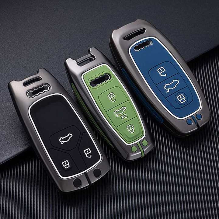Luxury Colored Alloy Audi Key Fob Case