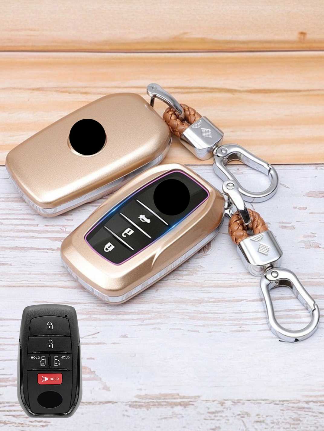 Premium Visible-Button Toyota Key Shell