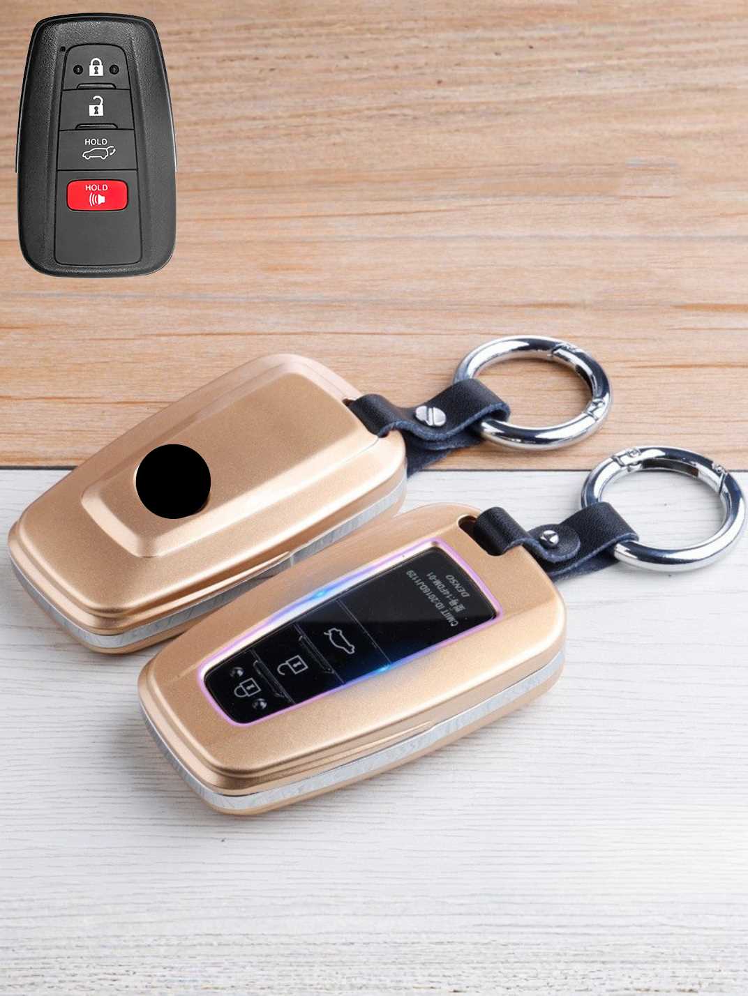 Premium Visible-Button Toyota Key Shell