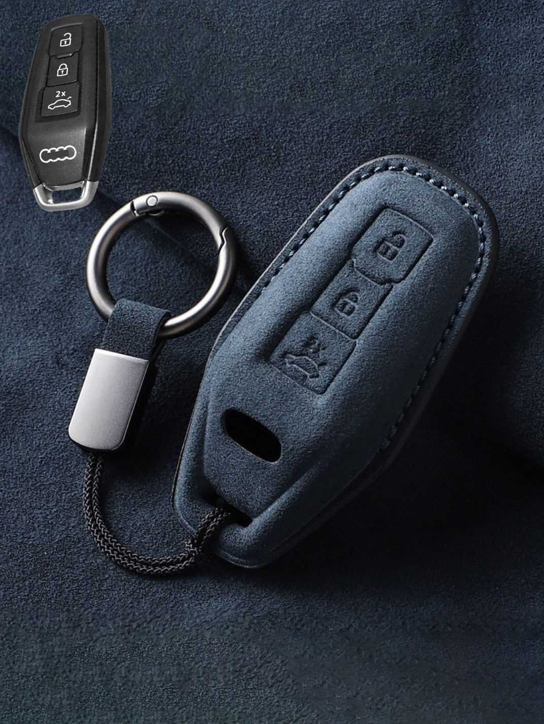 Genuine Alcantara Audi Key Fob Cover