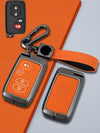 Toyota Key Genuine Leather & Metal Frame