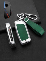 BMW Key Genuine Leather & Metal Frame