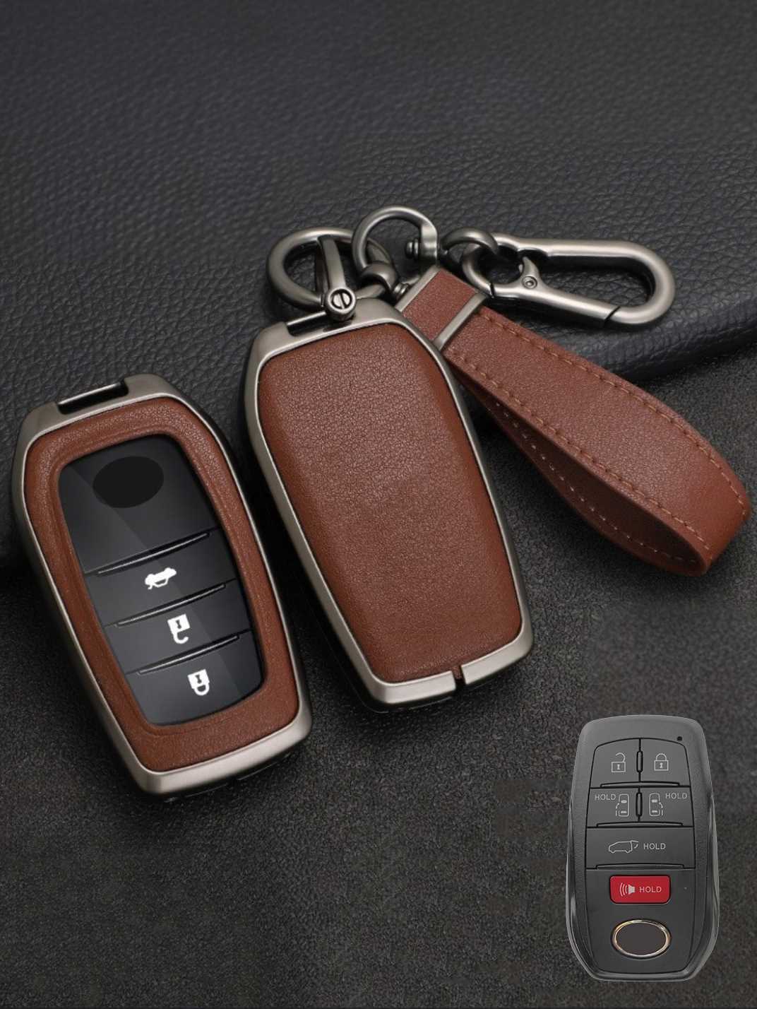 Premium Visible-Button Toyota Key Shell