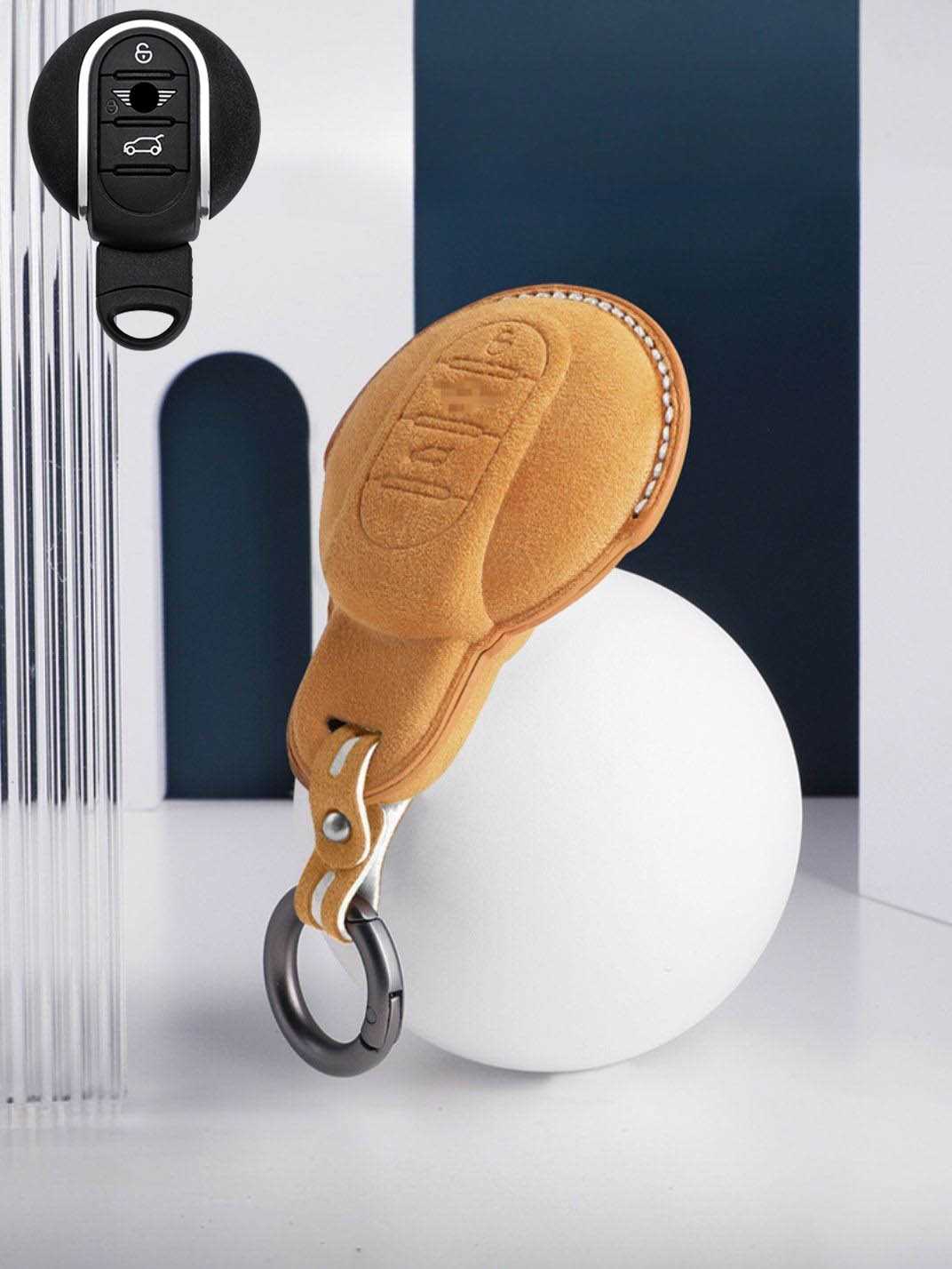 Genuine Alcantara MINI Key Fob Cover