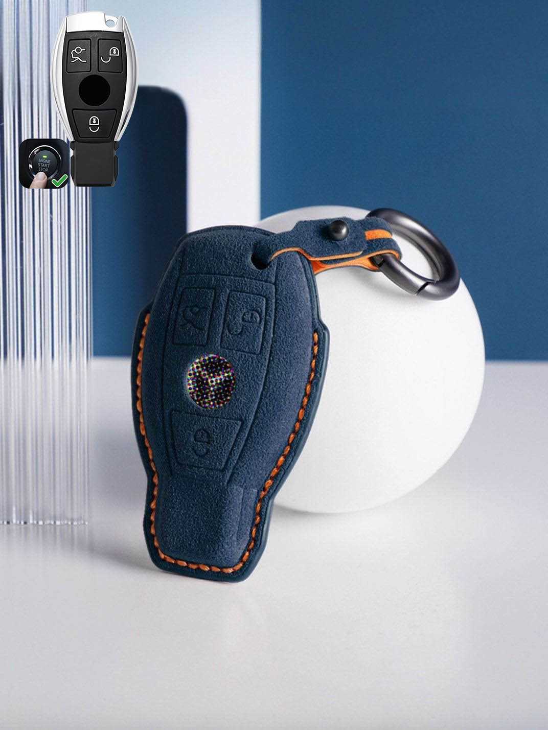 Genuine Alcantara Mercedes-Benz Key Fob