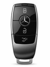 Vintage Leather & Metal Alloy Mercedes Key Cover