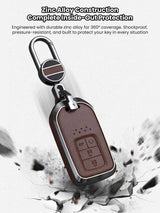 Honda Key Genuine Leather & Metal Frame