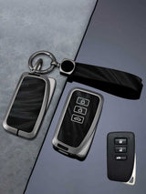 Vintage Leather Metal Alloy Lexus Key Cover